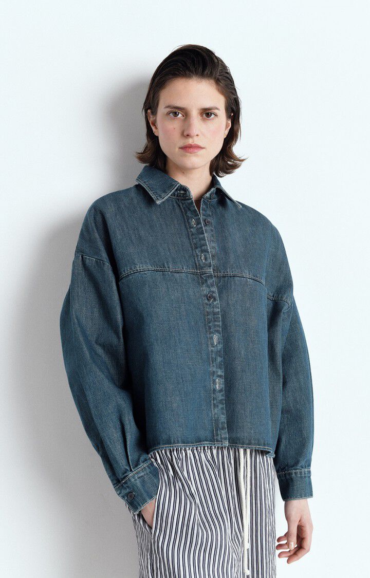 OZYR DENIM SHIRT OZY06A | Medium Green Cast