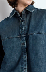 OZYR DENIM SHIRT OZY06A | Medium Green Cast