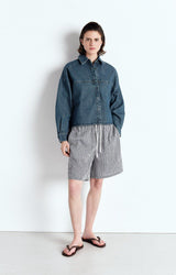 OZYR DENIM SHIRT OZY06A | Medium Green Cast