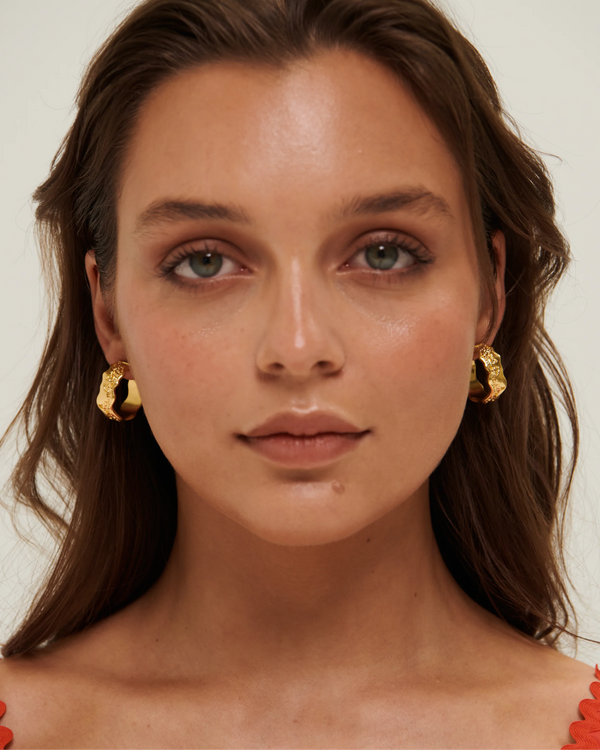 ODYSSEY HOOP EARRINGS in Gold by Ornate the Label