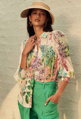 SWANSON EMBROIDERED COTTON VOILE SHIRT | Wisteria Alba