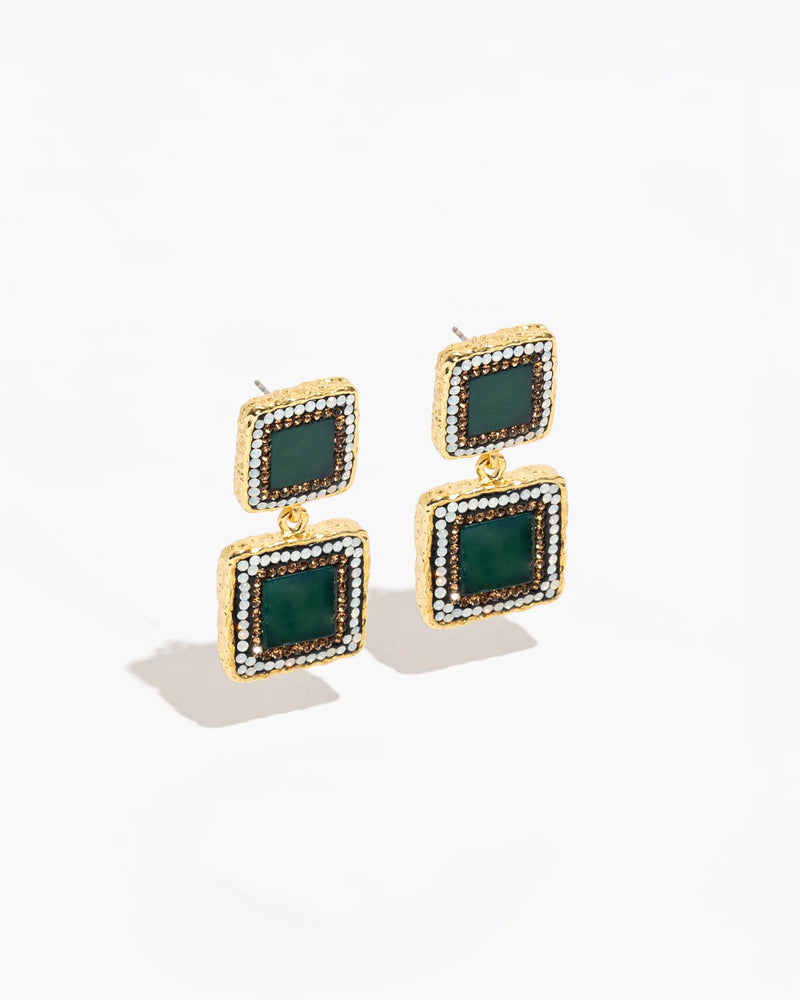 STELLA EARRINGS in Agate by Ornate the Label