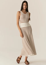LUCA TANK DRESS | White Camel