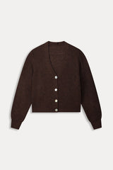 POM CARDIGAN | Brown
