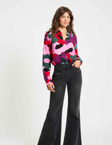 POM BLOUSE in Mila Abstract Flower by POM Amsterdam