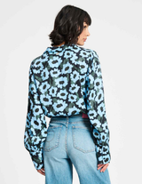 POM BLOUSE in Wild Flowers Blue by POM Amsterdam