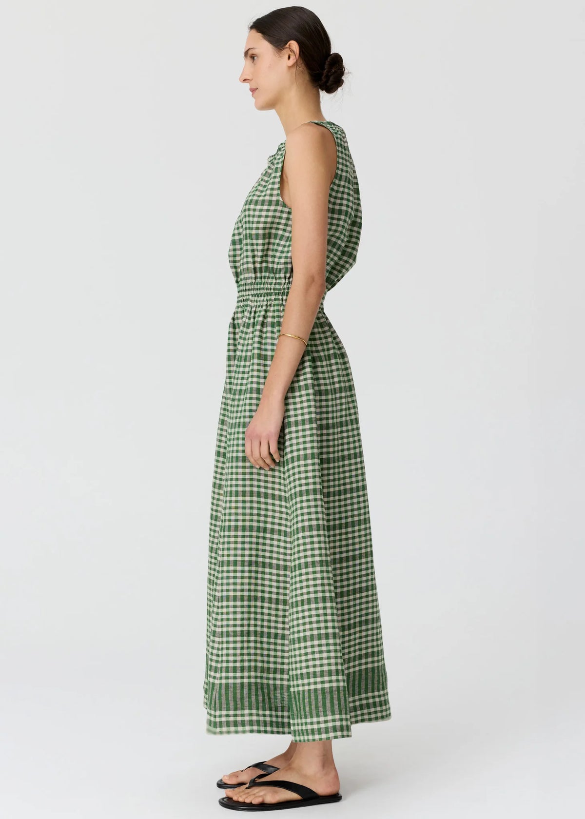 LUME TANK DRESS in Gingham by Pol Clothing