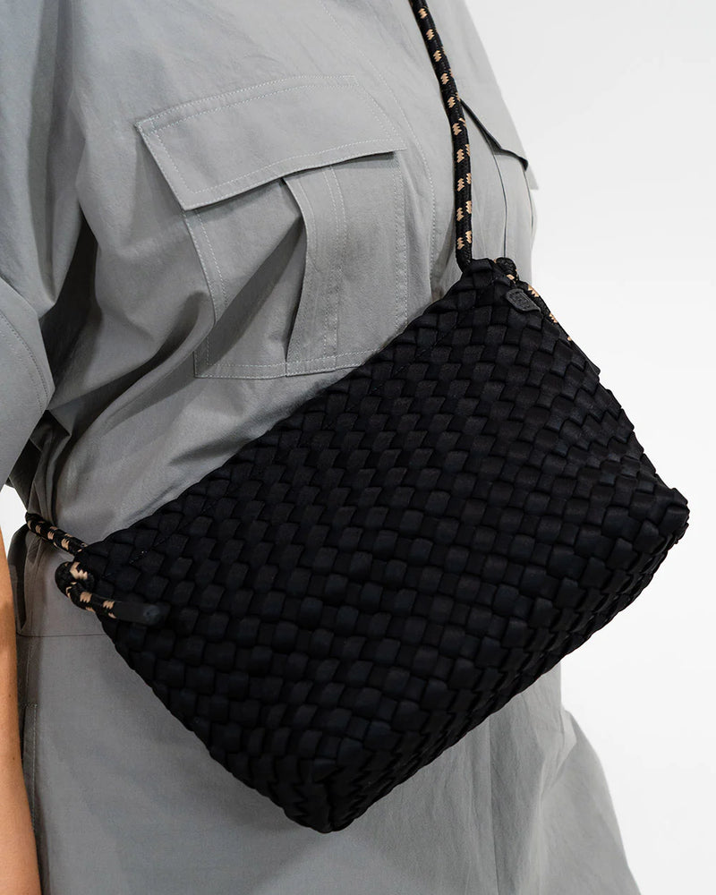 PANAMA CROSSBODY BAG | Black Neo Plait