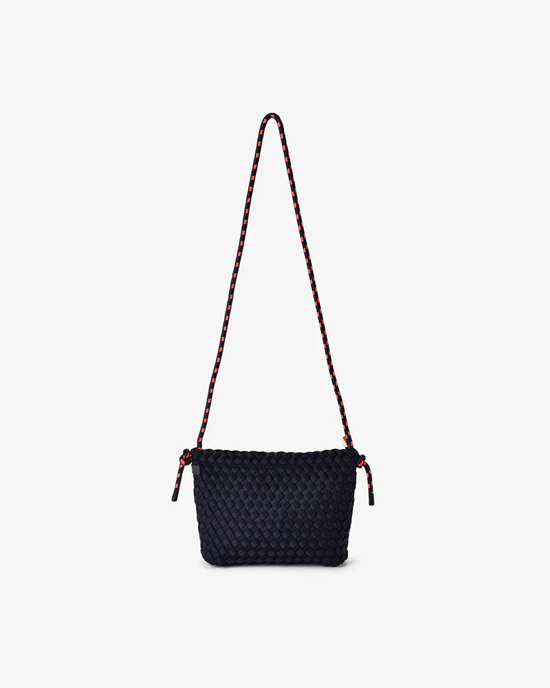 PANAMA CROSSBODY BAG | Navy Plait