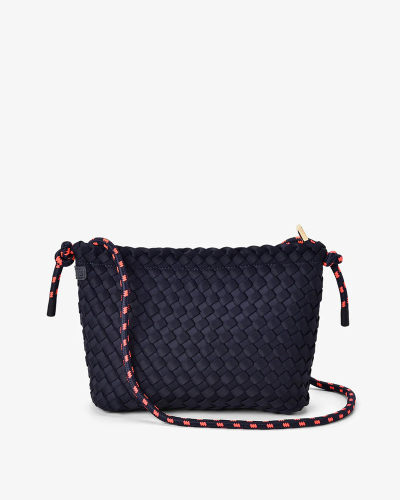PANAMA CROSSBODY BAG | Navy Plait