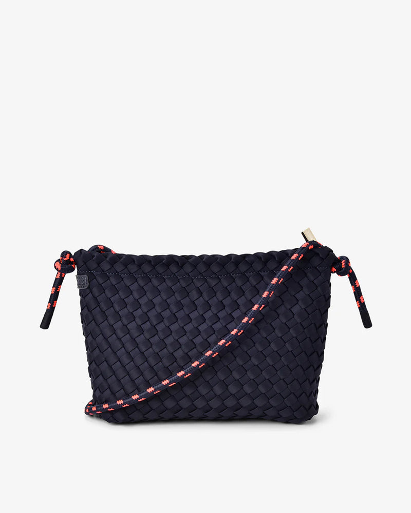 PANAMA CROSSBODY BAG | Navy Plait