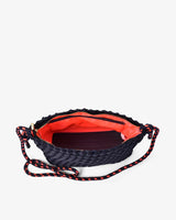 PANAMA CROSSBODY BAG | Navy Plait