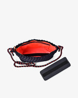 PANAMA CROSSBODY BAG | Navy Plait