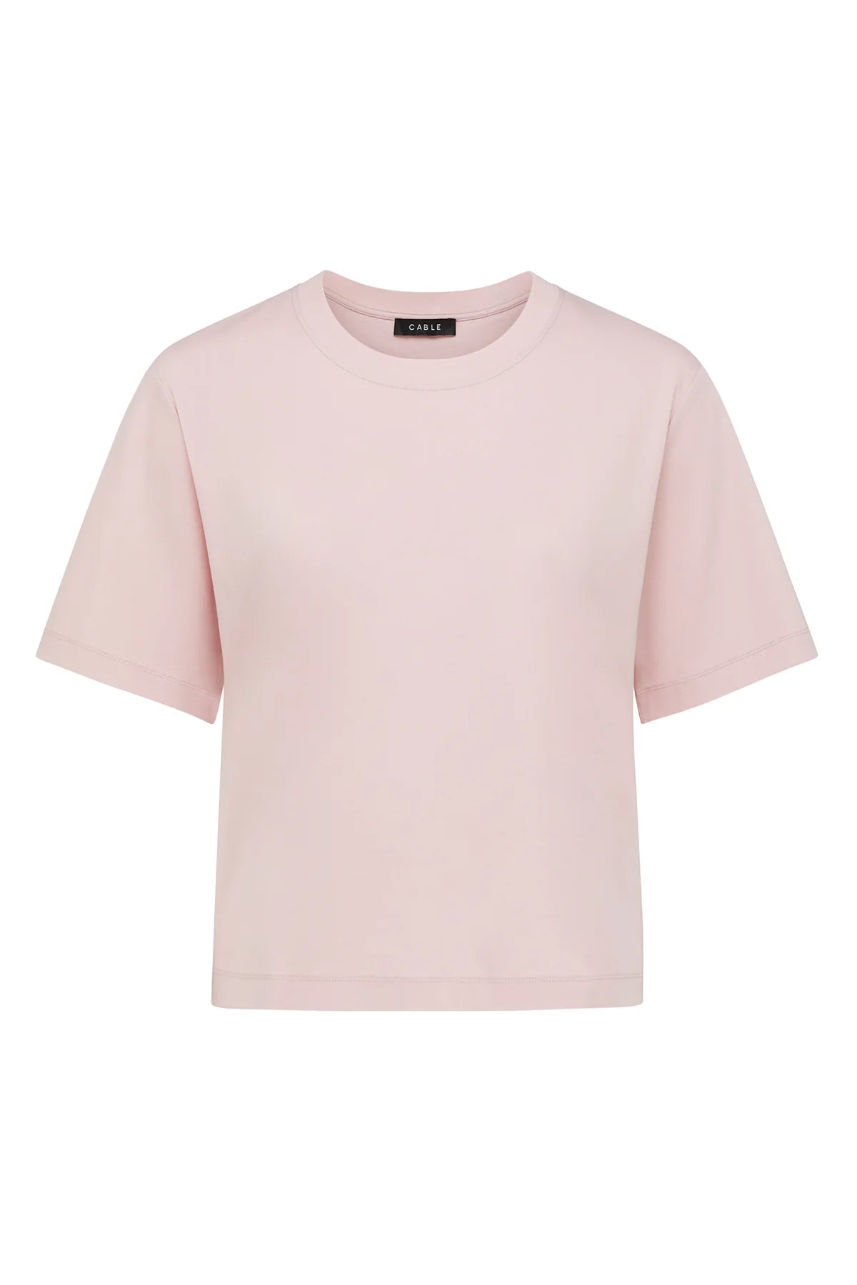 PIMA BOXY TEE in Pale Pink by Cable Melbourne