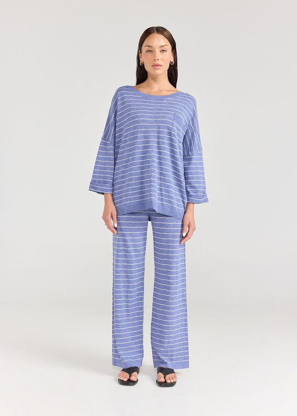 LINA TOP | Stripe Marine
