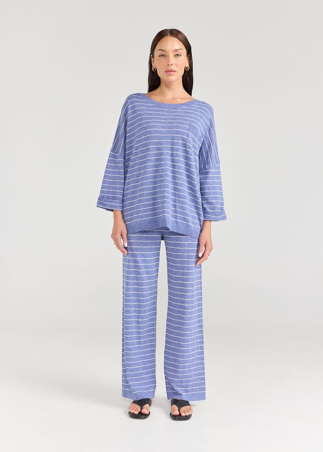 LINA TOP | Stripe Marine