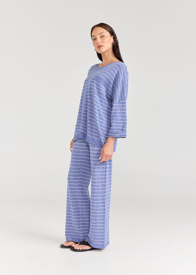 LINA TOP | Stripe Marine