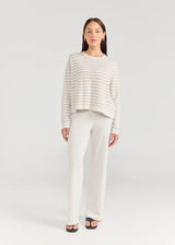 LONG SLEEVE TEE | Stripe Seaglass