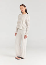 LONG SLEEVE TEE | Stripe Seaglass