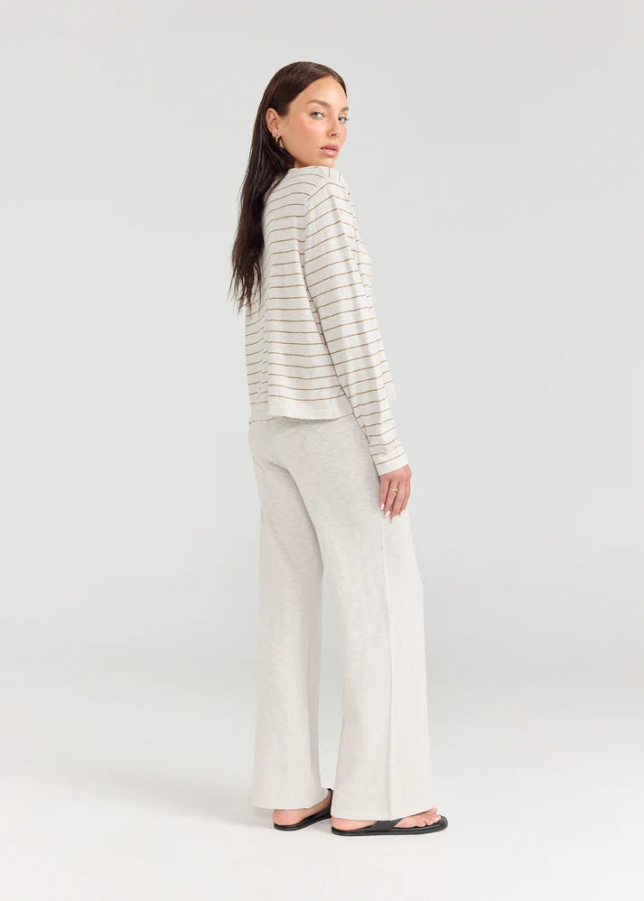 LONG SLEEVE TEE | Stripe Seaglass