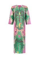 GREEN BIRDS LONG DRESS - Darling & Domain