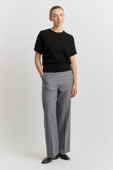 Pointelle Knit Dolman in Black by Toorallie