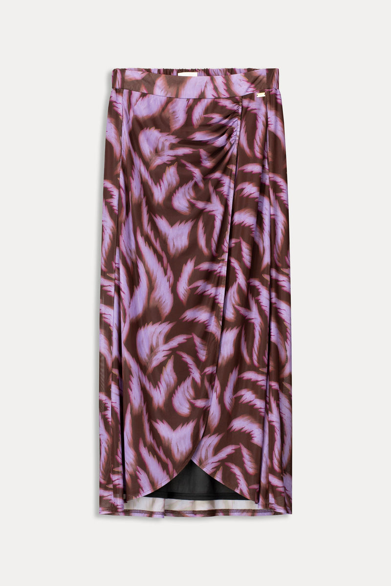 POM SKIRT | Feathers Brown