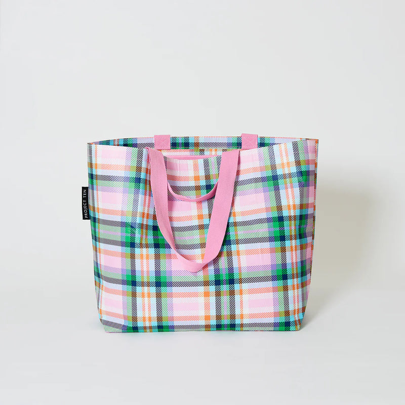 MEDIUM TOTE | Plaid