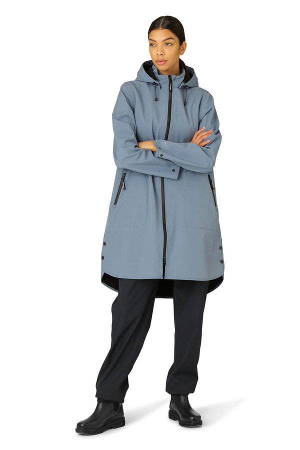 ILSE JACOBSEN RAIN128 RAINCOAT | Winter Ocean