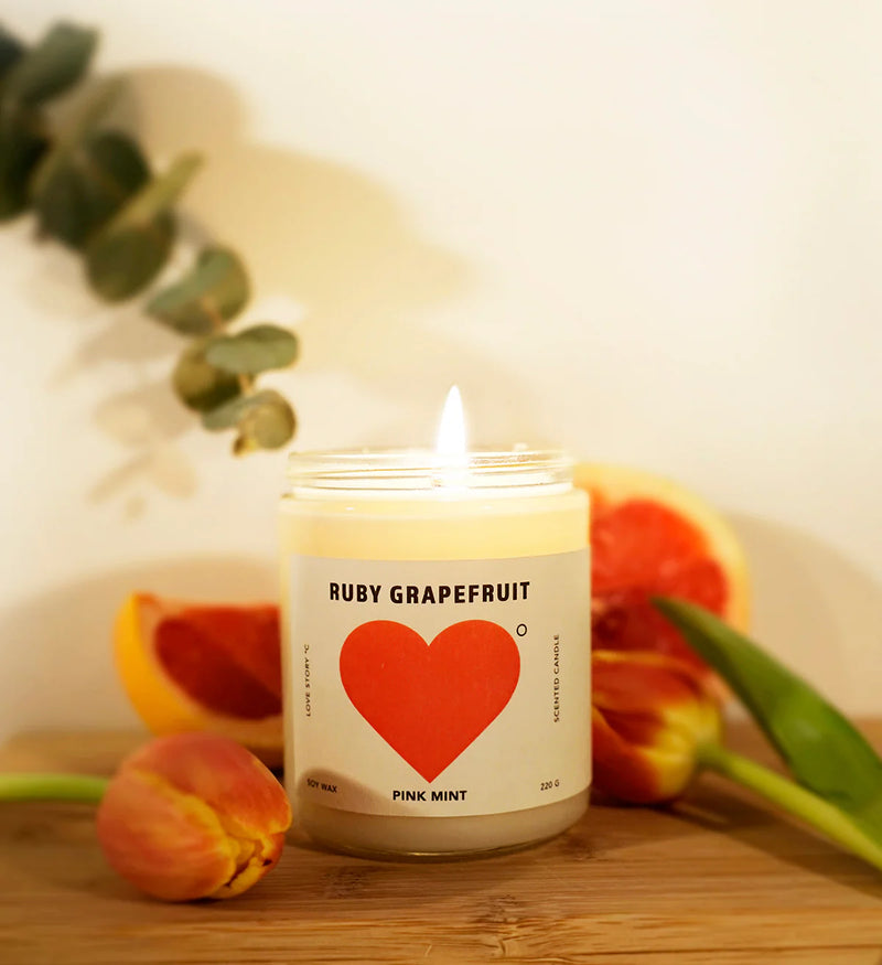 Ruby Grapefruit Candle by PINKMINT