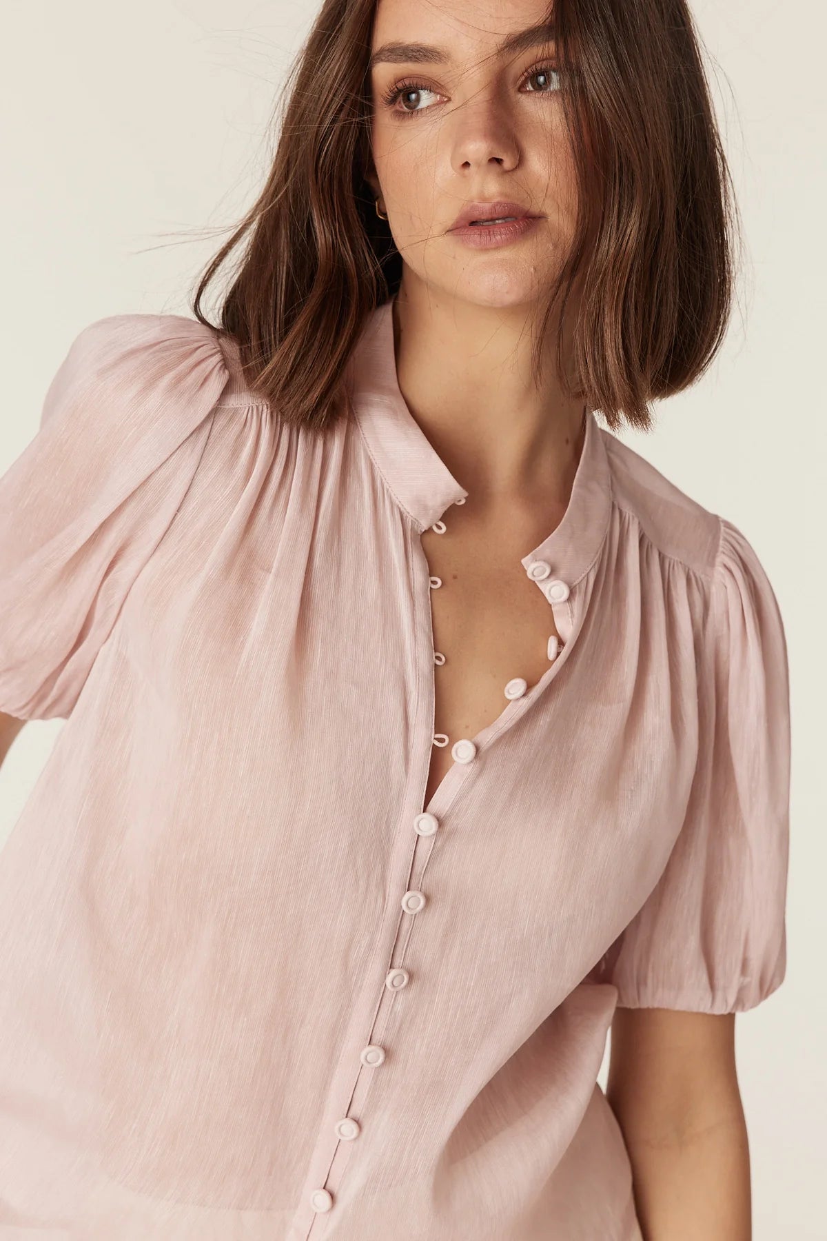 ROSIE BLOUSE in Pink by Cable Melbourne