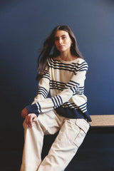Alessandra CASCADE SWEATER in Ivory