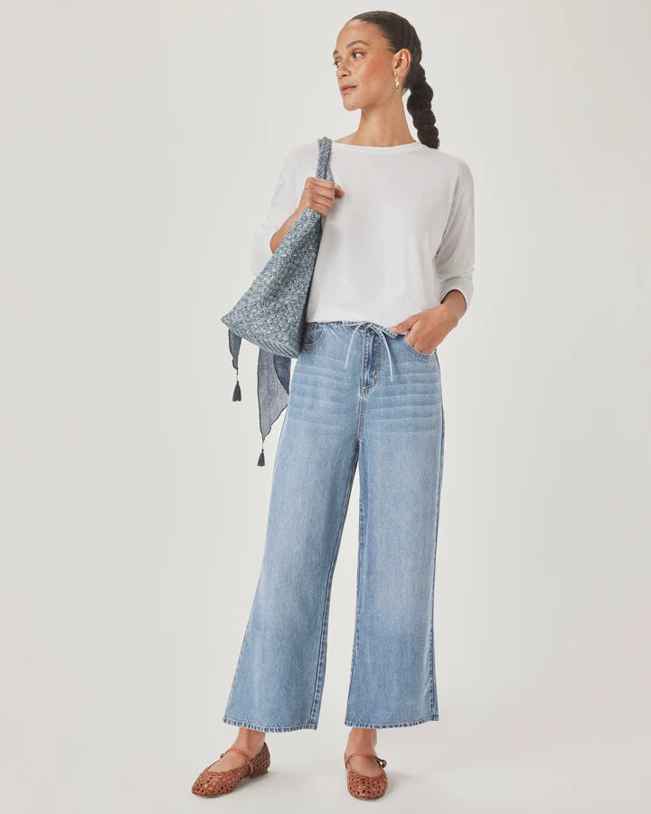 LOUNGE DENIM CROP PANT in Indigo by Splendid