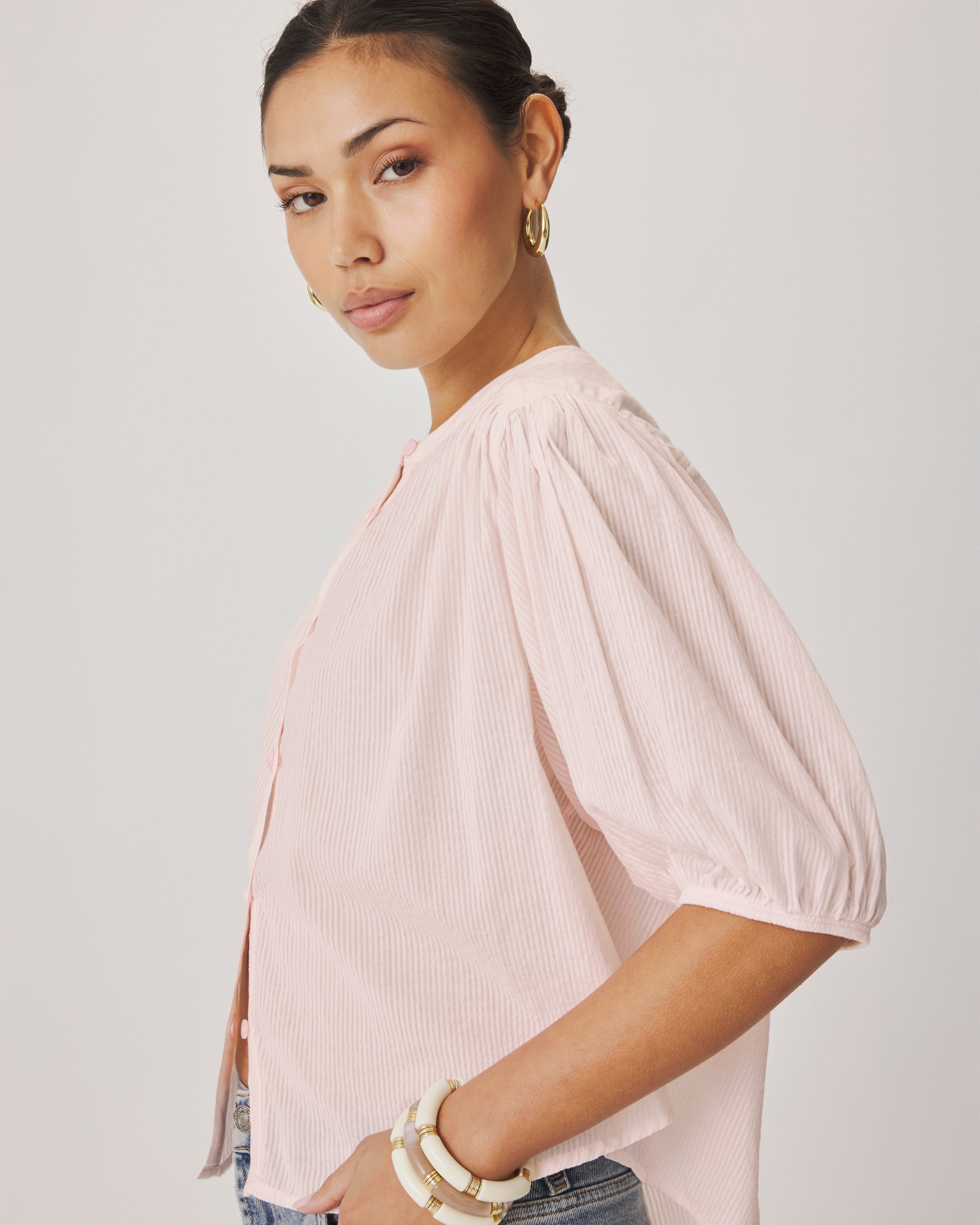 MADELYN BLOUSE in Rose Petal by Splendid