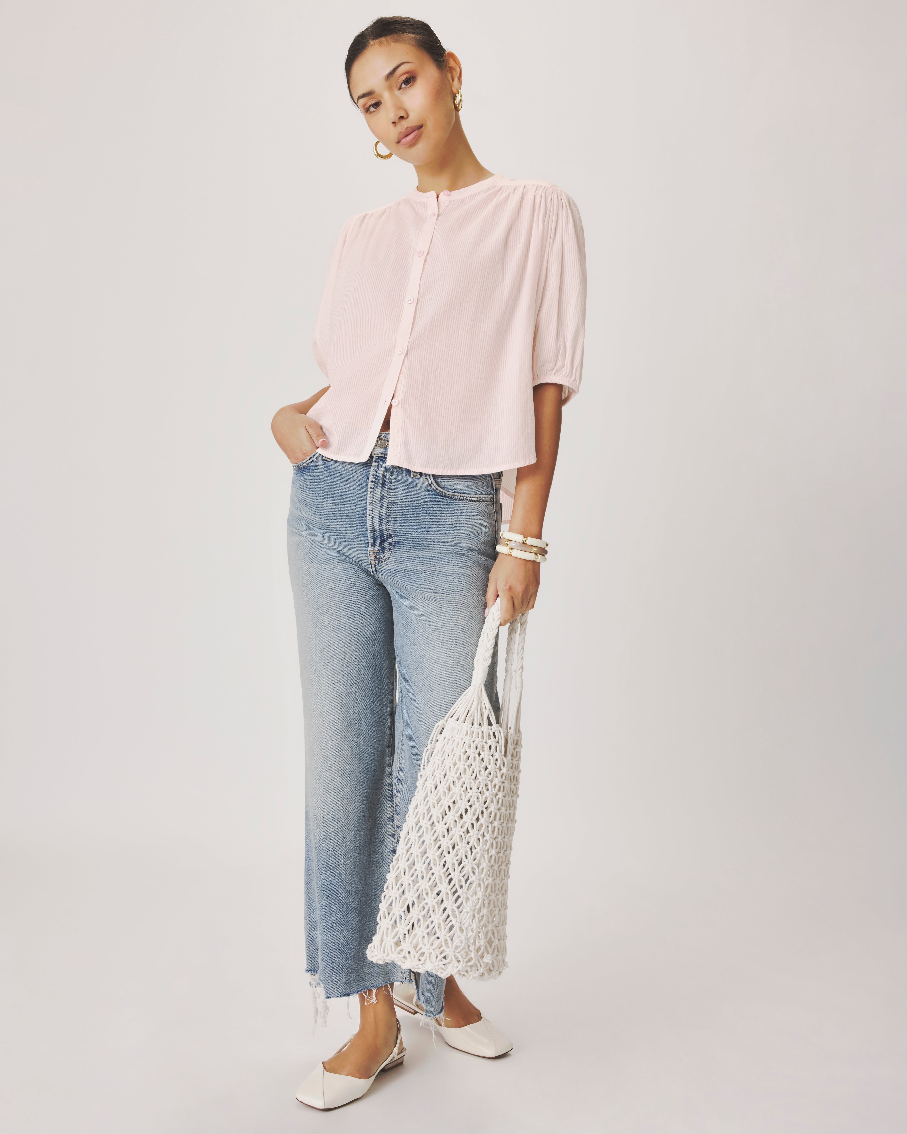 MADELYN BLOUSE in Rose Petal by Splendid