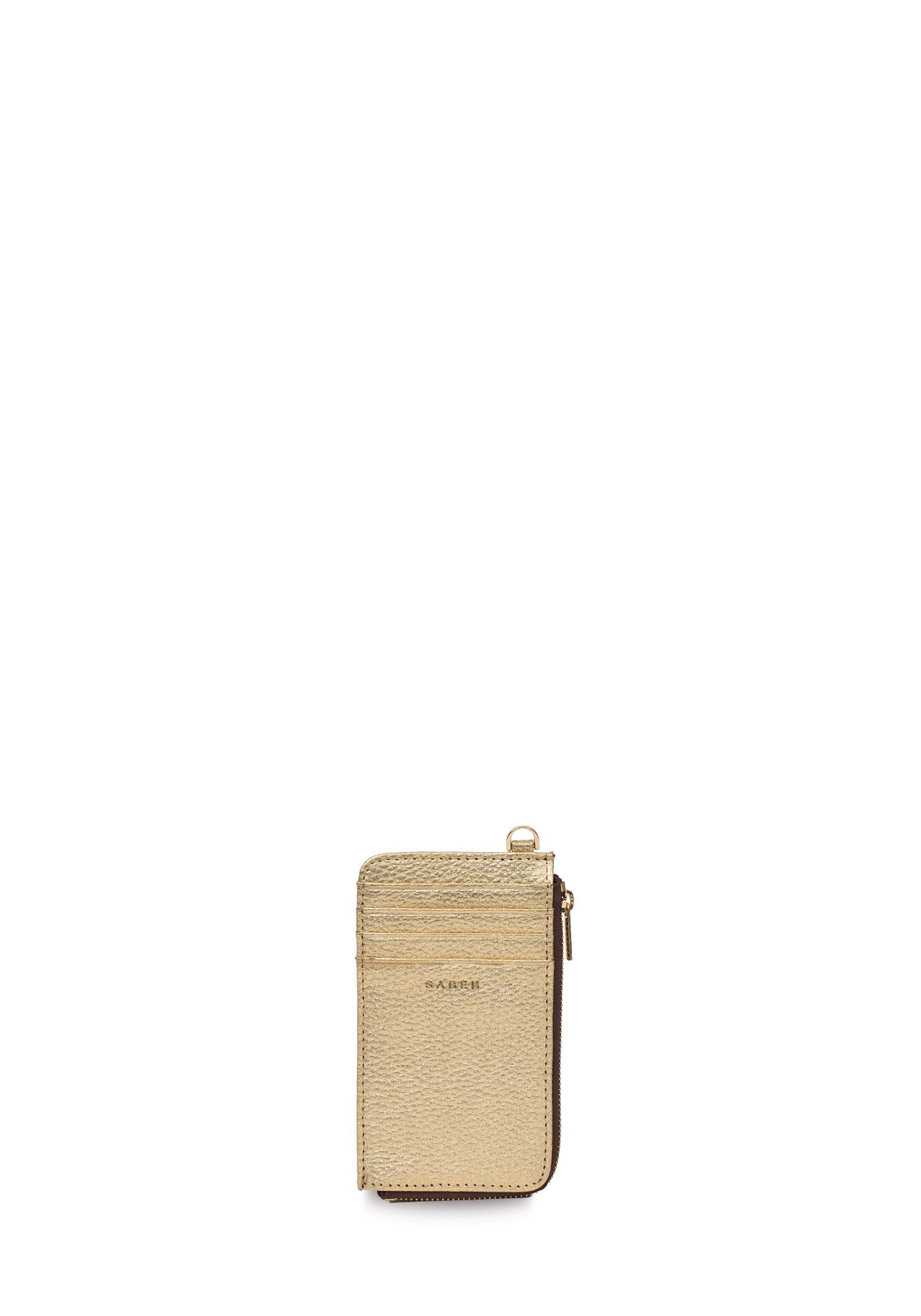 WINONA CARD HOLDER in Champagne Metallic by Saben