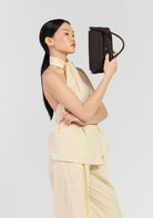 MILLA SHOULDER BAG in Cacao Fine Braid by Saben