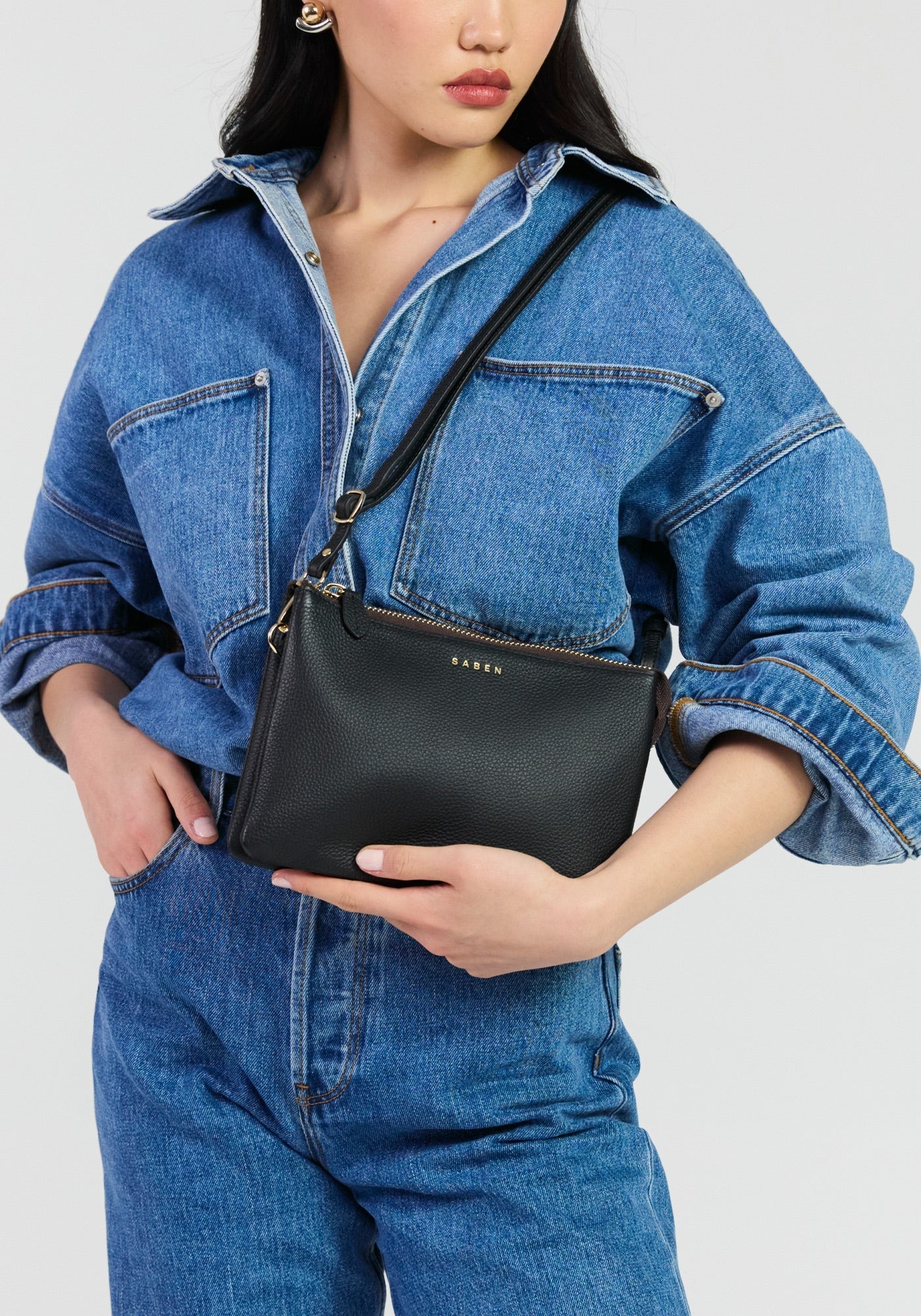 TILLY'S BIG SIS CROSSBODY BAG in Black by Saben