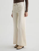 SAIGE WIDE LEG JEAN in Powder Ecru by AG Jeans