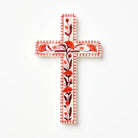 SAMIRA LARGE CROSS in Pink Flower by Jones & Co