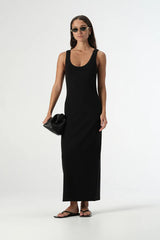 Elka Collective SIENNA TANK DRESS in Black