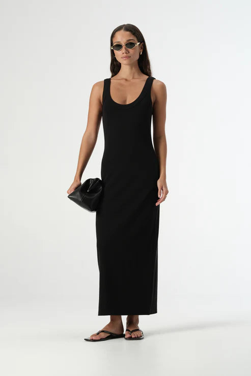 Elka Collective SIENNA TANK DRESS in Black