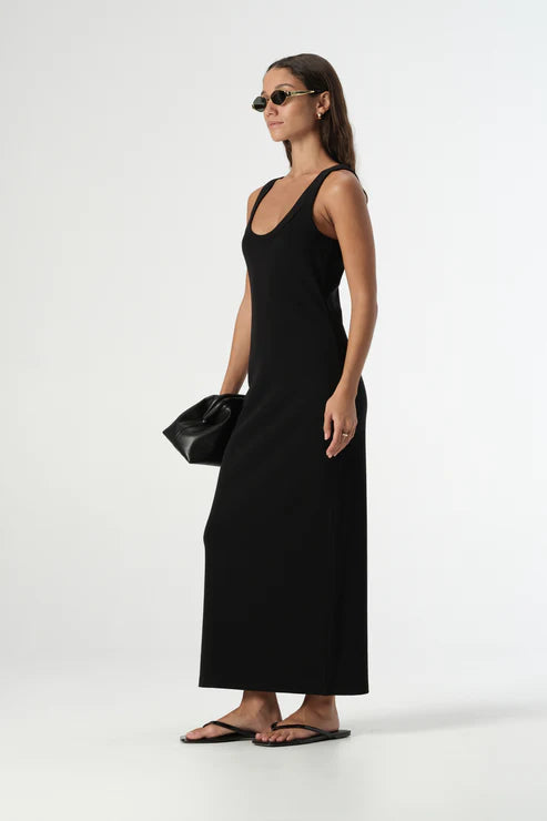 Elka Collective SIENNA TANK DRESS in Black