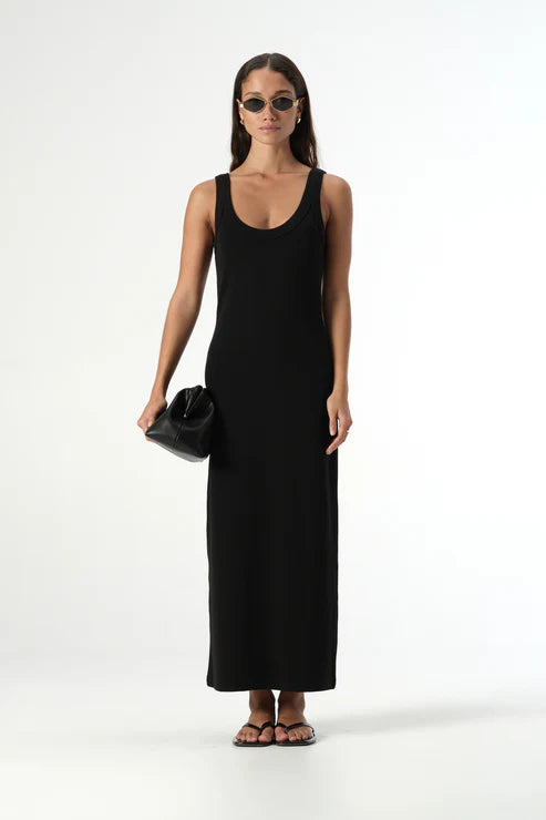 Elka Collective SIENNA TANK DRESS in Black