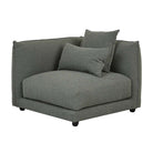 FELIX CREST 1 SEATER LEFT CORNER SOFA in Olive Leaf by GlobeWest at Darling & Domain