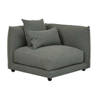 FELIX CREST 1 SEATER RIGHT CORNER SOFA in Olive Leaf by GlobeWest at Darling & Domain