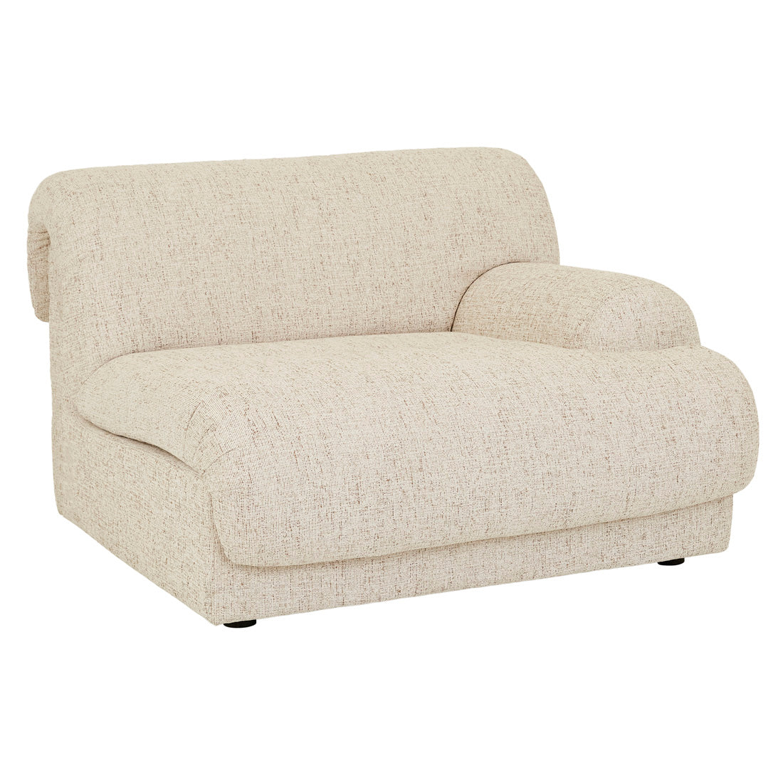 JUNO SIERRA 1 SEATER RIGHT ARM SOFA in White Bark by GlobeWest at Darling and Domain