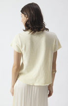 SONOMA SHORT SLEEVE V NECK TEE SON02AG in Vintage Vanilla by American Vintage