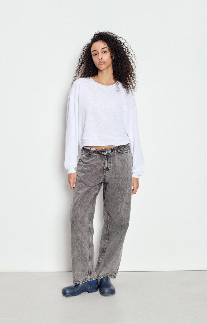 SONOMA LONG SLEEVE TEE SON02IG in White by American Vintage