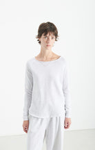 SONOMA LONG SLEEVE TEE SON31G in Arctic Melange by American Vintage